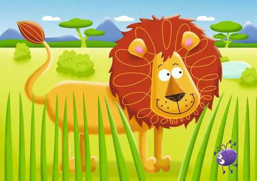 RAVENSBURGER MFP On Safari 2, 3, 4, 5 pc Puzzles