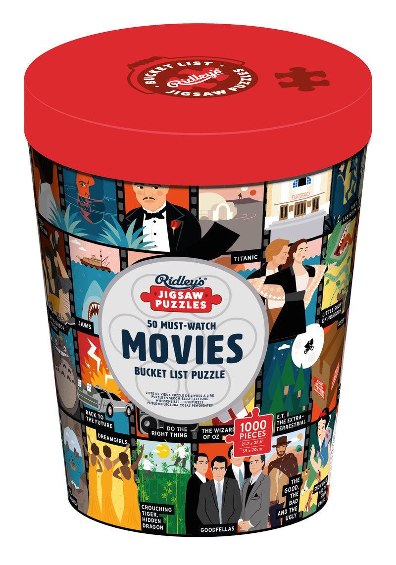 RIDLEY'S 50 Must-Watch Movies Bucket List 1000-Piece Puzzle