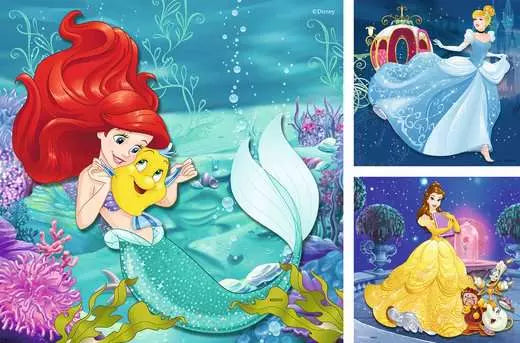 RAVENSBURGER Disney Princess Adventure 3x49 pc Puzzle