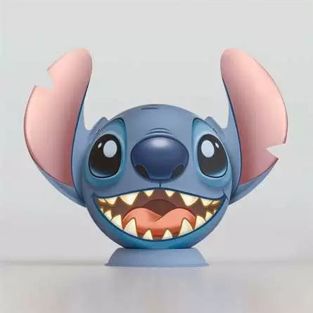 RAVENSBURGER Stitch 72 pc Head w/Ears 3D Puzzle