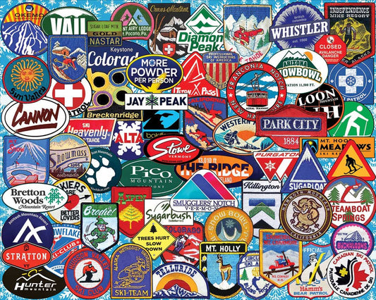 WHITE MOUNTAIN Ski Badges (1191pz) 1000 PCS