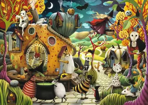 RAVENSBURGER Happy Halloween Seasonal 1000 pc Puzzle