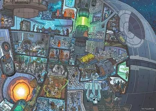RAVENSBURGER Star War SW Where's Wookie 1000 pc Puzzle