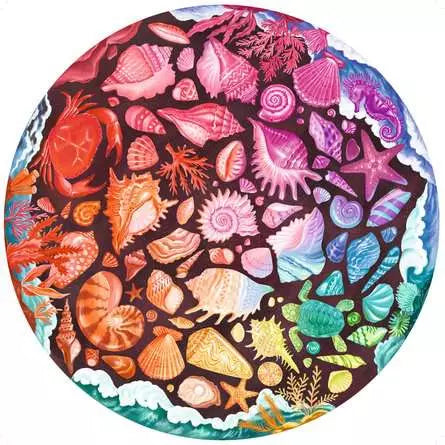 RAVENSBURGER Seashells 500 pc Round Puzzle