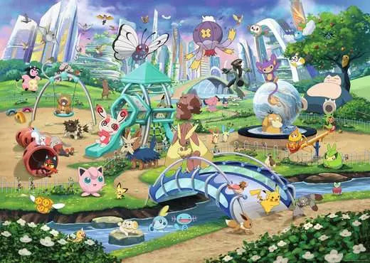 Ravensburger, Pokemon, Eevee and Park, 1000 pieces