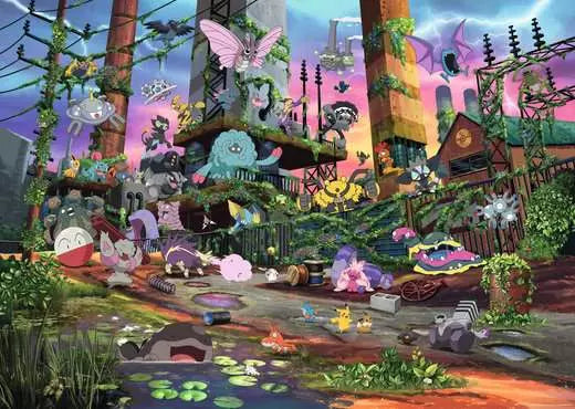 Ravensburger Pokemon Jolteon & Reclaimed Power Plant 1000 pc Puzzle