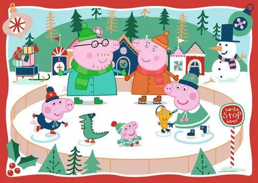 RAVENSBURGER, Peppa Pig - Christmas, Giant Floor, Children's puzzle 24 pieces