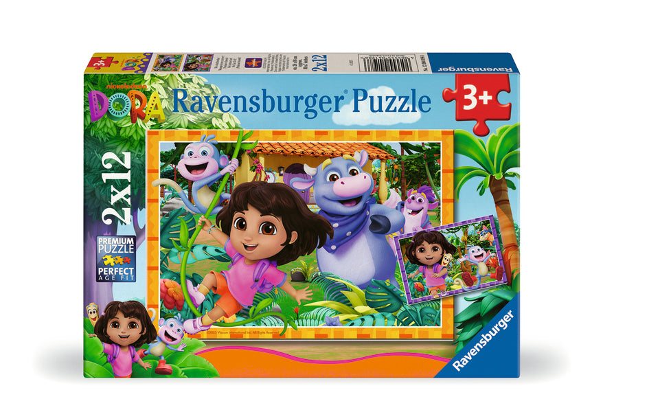RAVENSBURGER Dora the Explorer 2x12 pc Puzzles