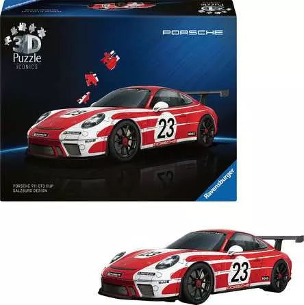 RAVENSBURGER 3D Iconics Porsche 911 GT3 Cup Salzb. 108pc FF26