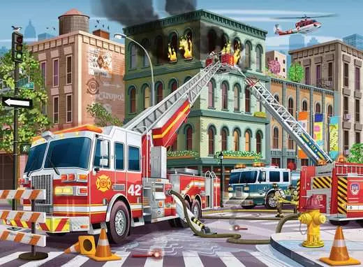 RAVENSBURGER Fire Truck Rescue 100 pc Puzzle