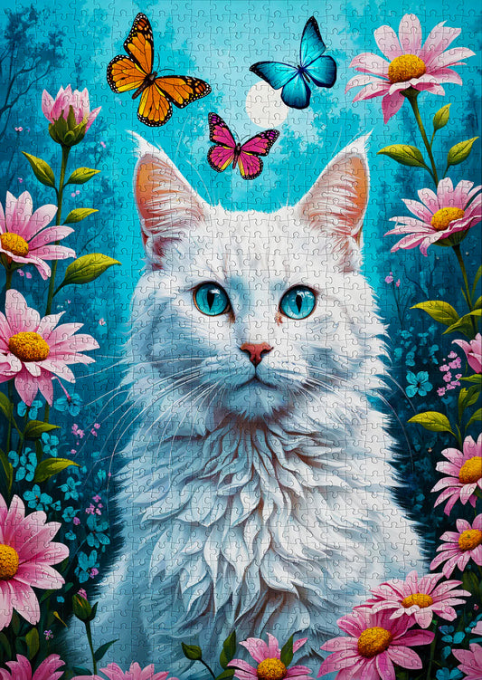 ENJOY PUZZLE White Cat 1000 PCS