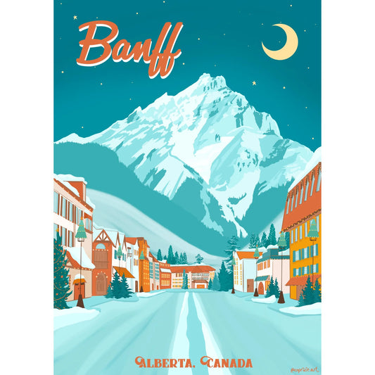 VILLAGER Banff Moonlight | 500-Piece Puzzle for Adults | Designed in Canada by Capri Sadler