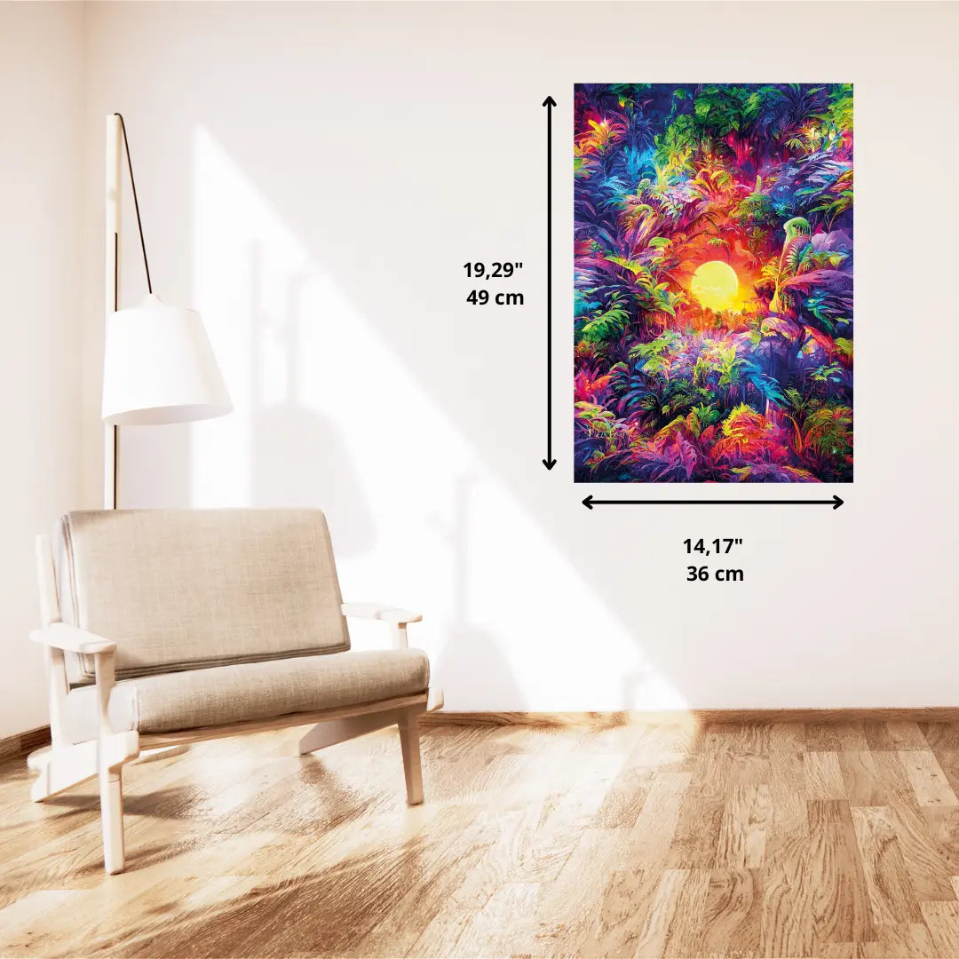 CLEMENTONI COLORBOOM: PSYCHEDELIC JUNGLE SUNRISE 500 pcs