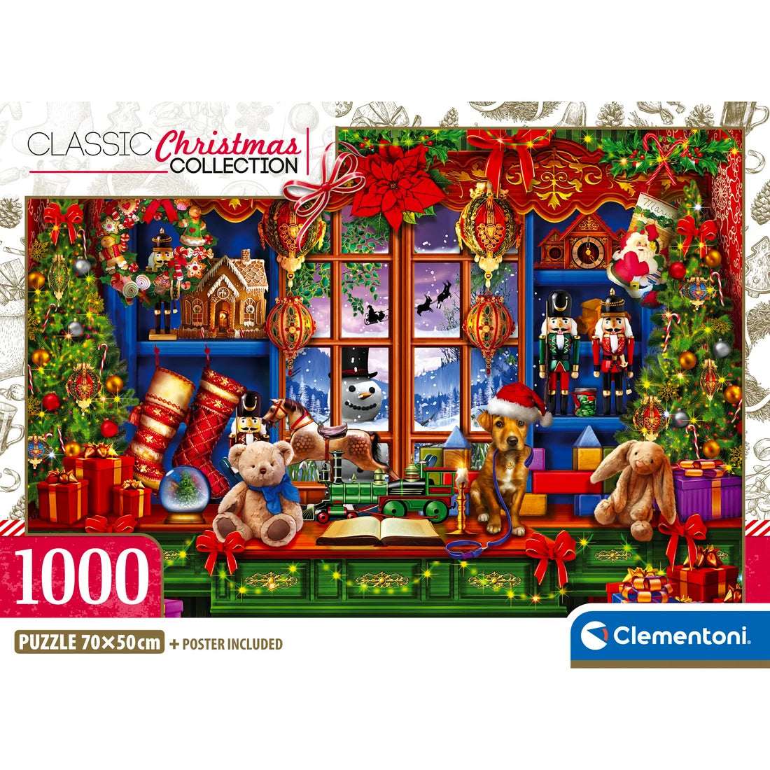 CLEMENTONI, OLD CHRISTMAS SHOPPE, 1000pcs