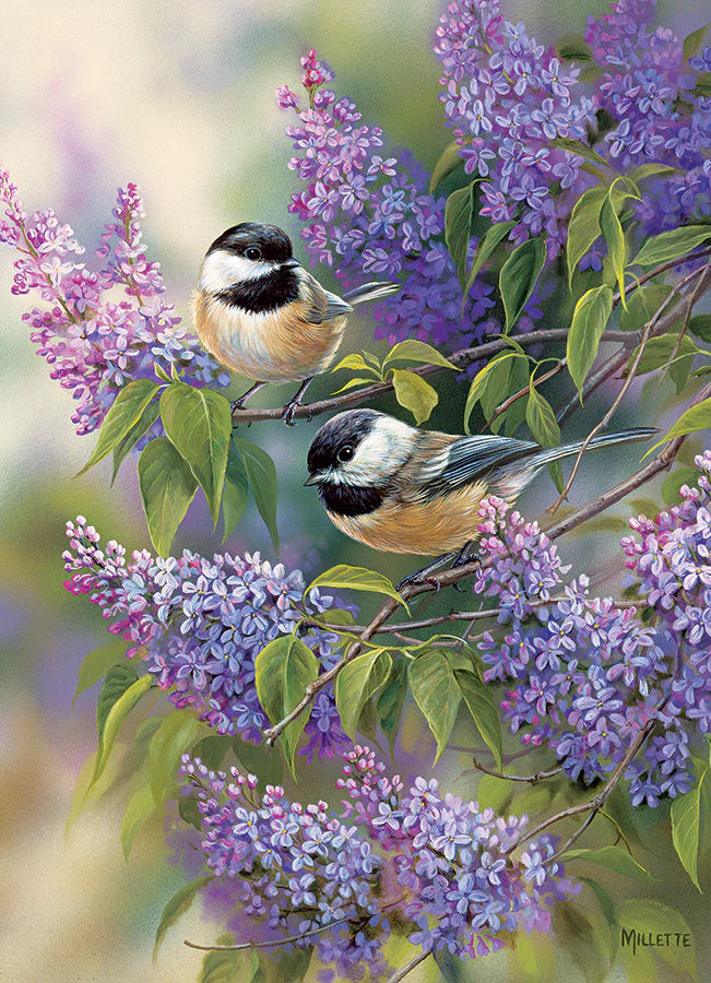 COBBLE HILL Chickadees and Lilacs | 1000 Piece