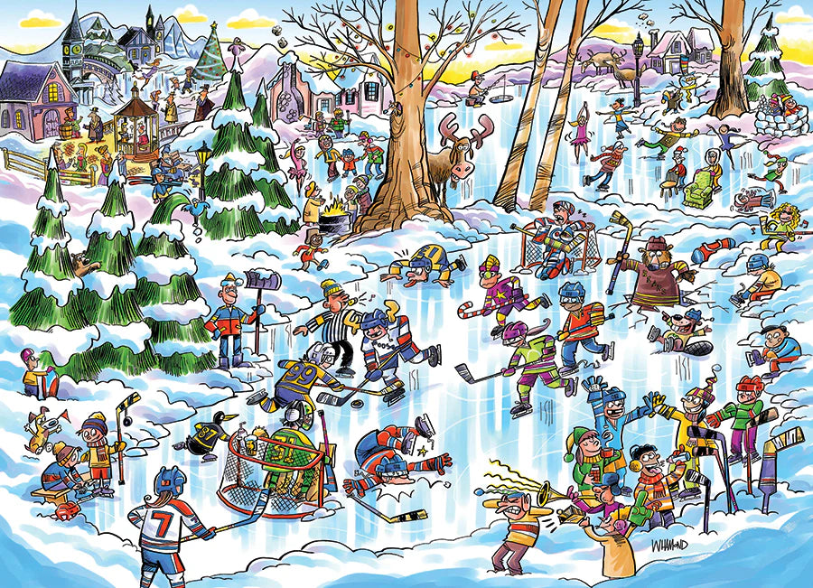 COBBLE HILL DoodleTown: Hockey Town | 1000 Piece
