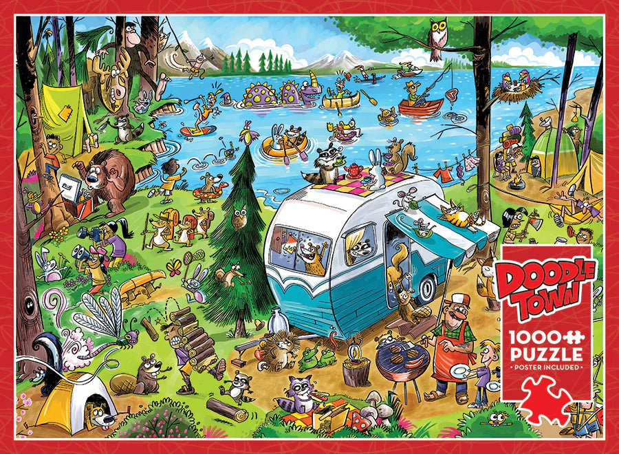 COBBLE HILL DoodleTown: Call of the Wild | 1000 Piece