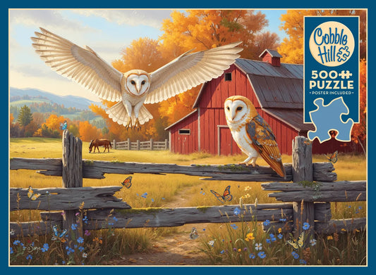 COBBLE HILL Barn and Owls | 500 Piece