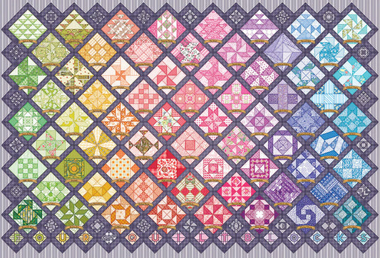 COBBLE HILL Four Square Quilt Blocks | 2000 Piece