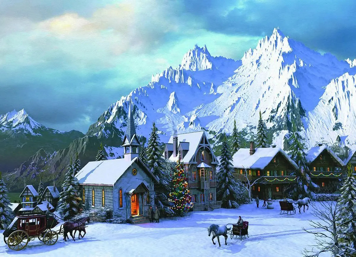Eurographics Rocky Mountain Christmas 1000 piece Puzzle.