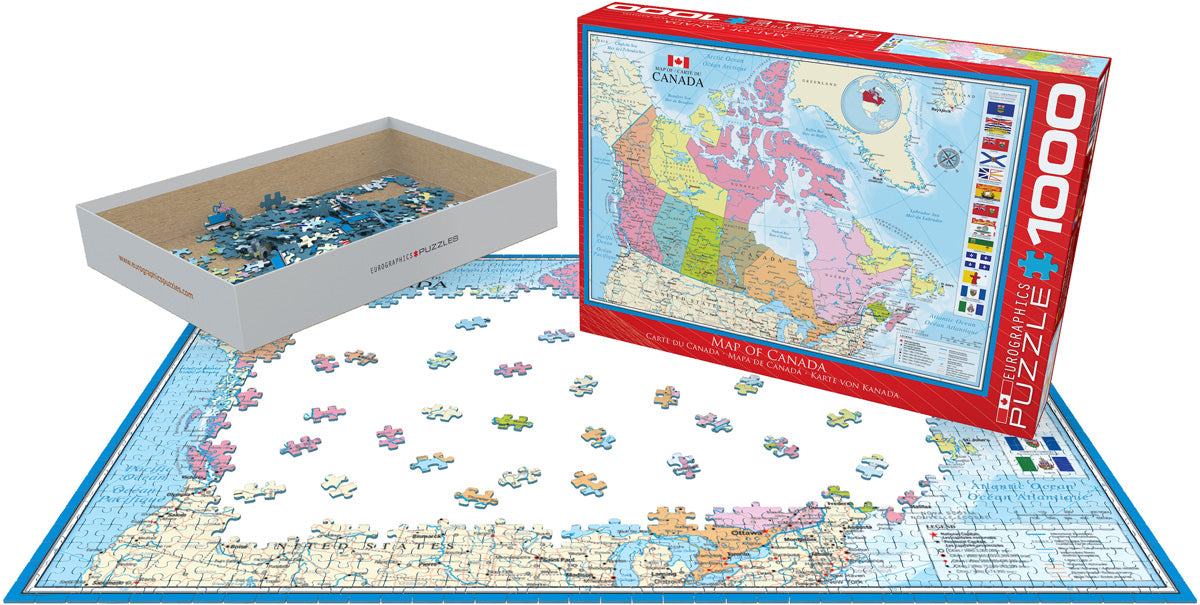 EuroGraphics Map of Canada 1000-Piece Puzzle
