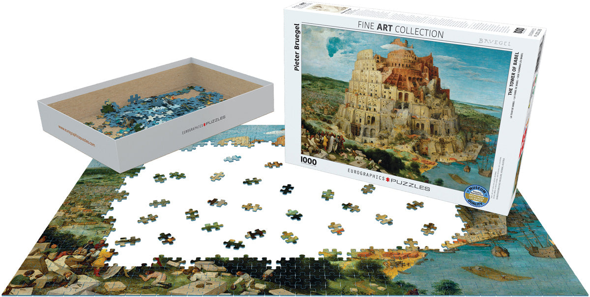 Eurographics The Tower of Babel by Pieter Bruegel 1000-Piece Puzzle