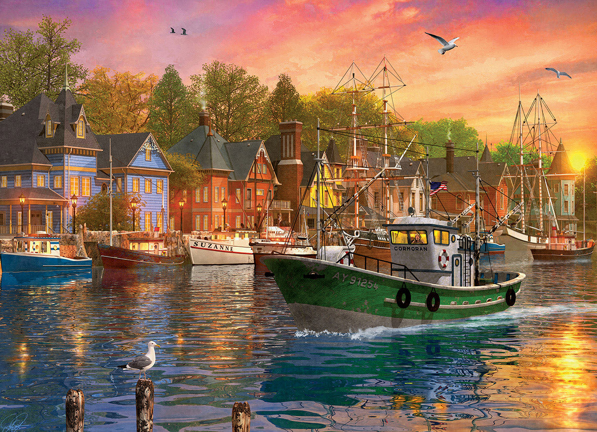 Eurographics Harbor Sunset 1000-Piece Puzzle