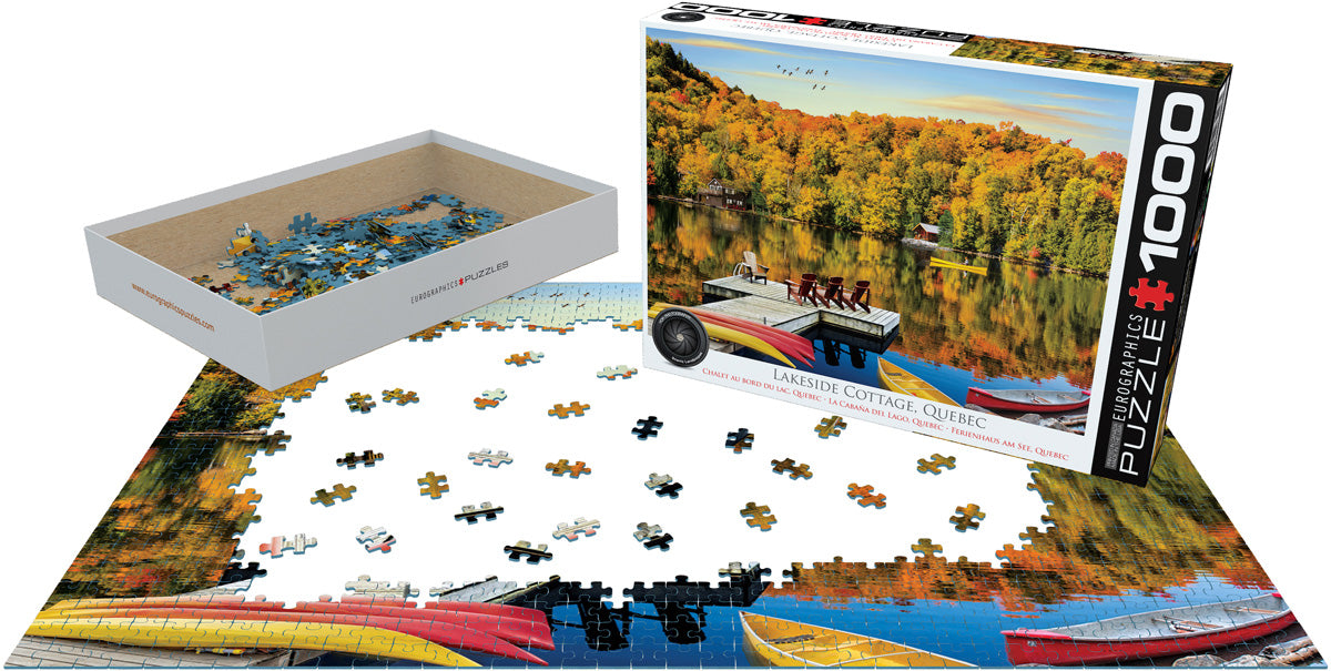 Eurographics Lakeside Cottage, Quebec 1000-Piece Puzzle