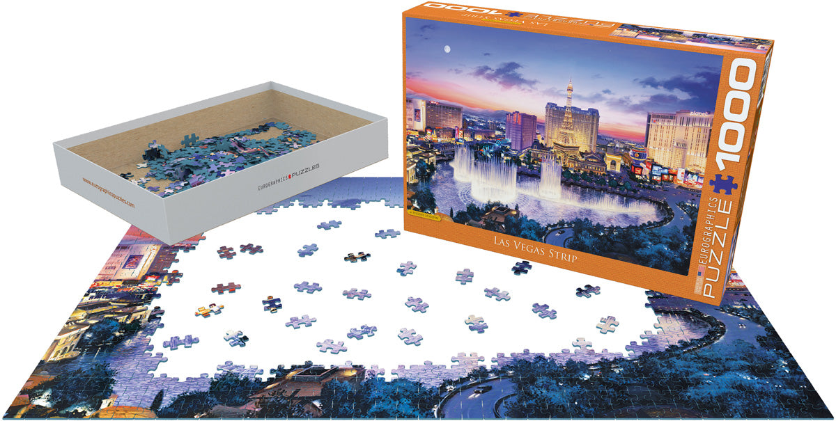Eurographics Las Vegas Strip by Eugene Lushpin 1000-Piece Puzzle
