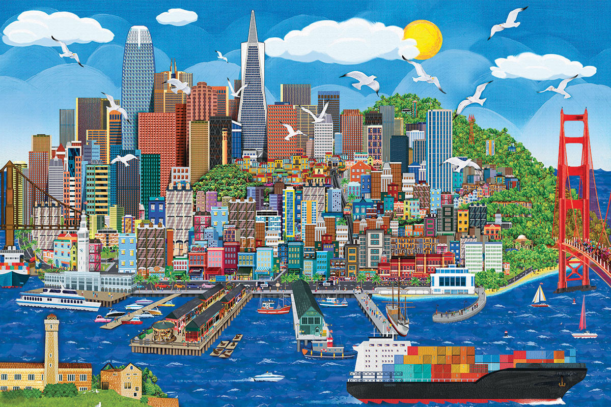 Eurographics San Francisco 1000-Piece Puzzle