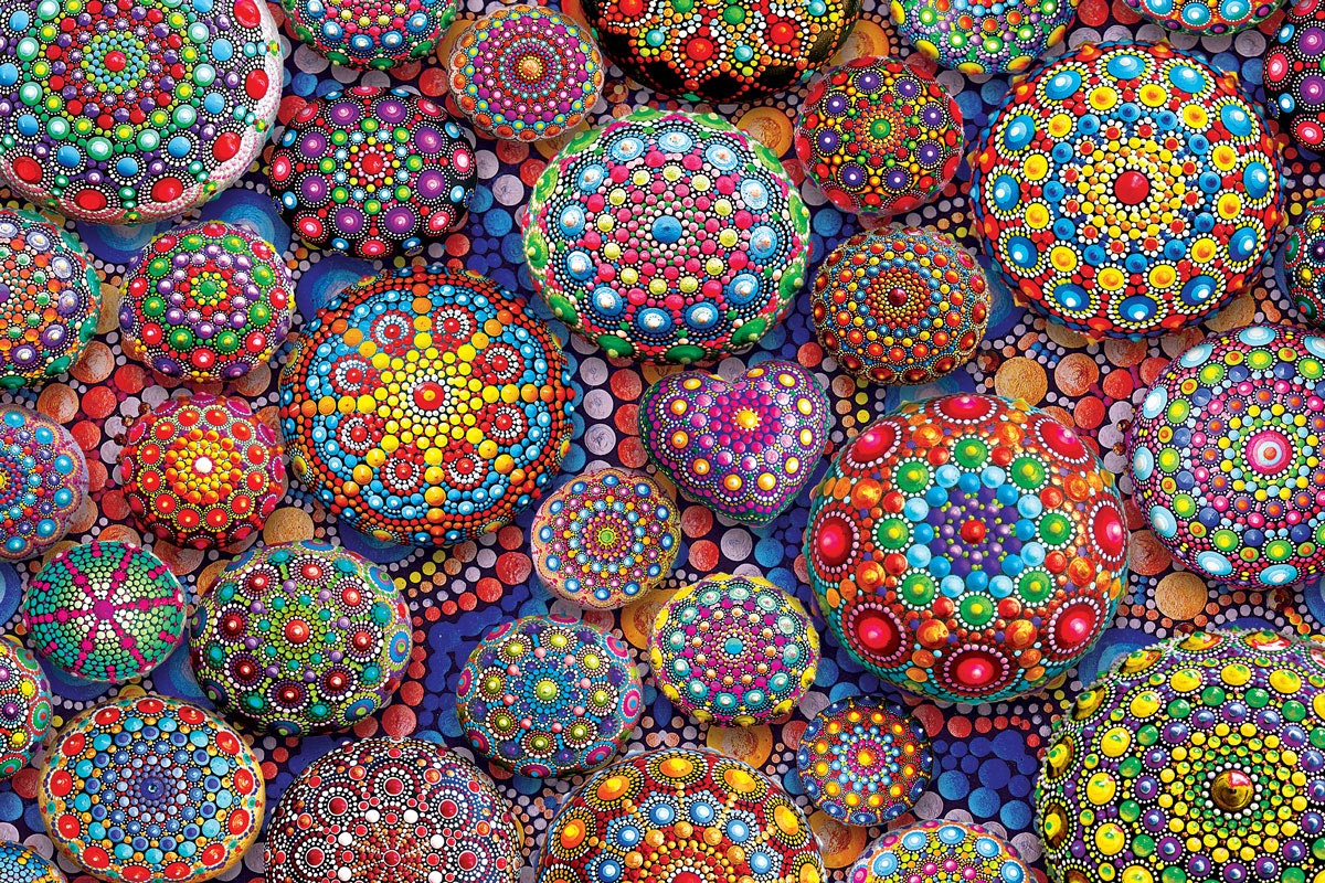 Eurographics Meditative Mandala Stones 1000-Piece Puzzle