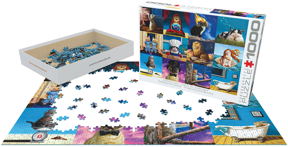Eurographics Zodiac Cats 1000-piece Puzzle