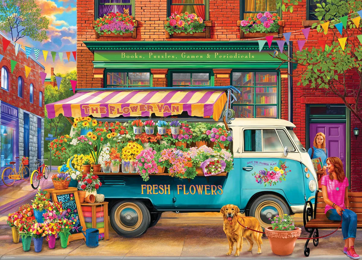 Eurographics The Flower Van 1000 piece Puzzle.