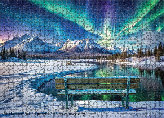 Eurographics Yukon Aurora Borealis 1000 piece Puzzle.
