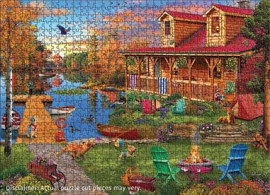Eurographics Adventures at the Lake 1000 piece Puzzle.
