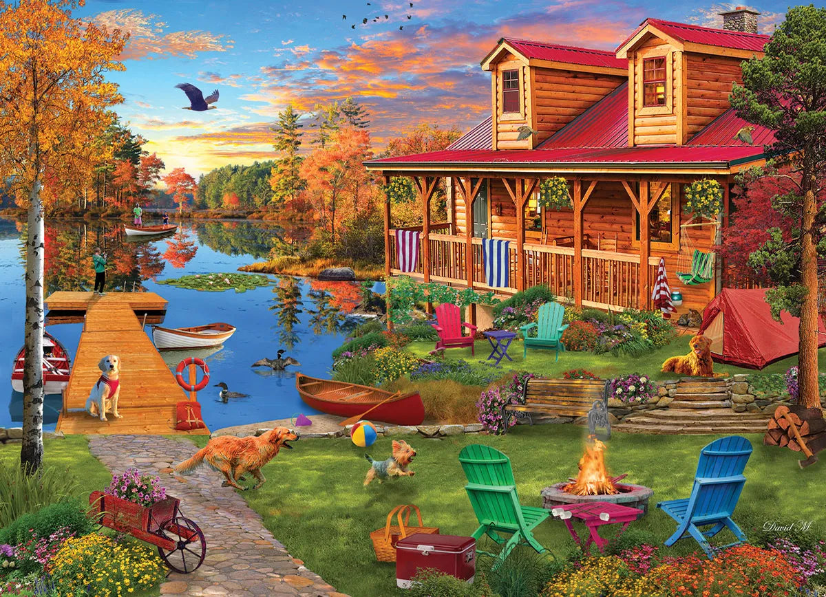 Eurographics Adventures at the Lake 1000 piece Puzzle.