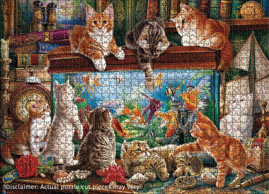 Eurographics Cats by the Aquarium 1000 piece Puzzle.
