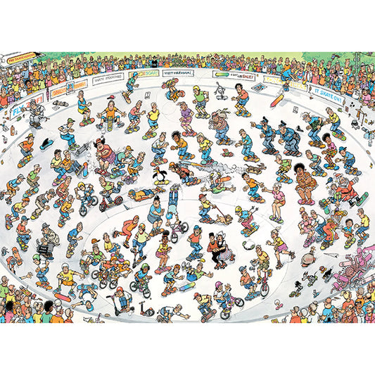 JUMBO Jan van Haasteren JVH,Riding the Skate Bowl 1000pcs