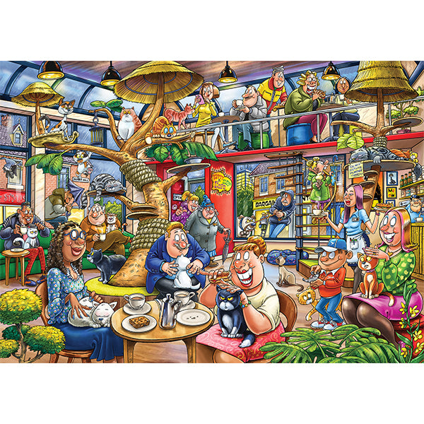JUMBO Wasgij Mystery 28, Feline Frenzy! 1000pcs
