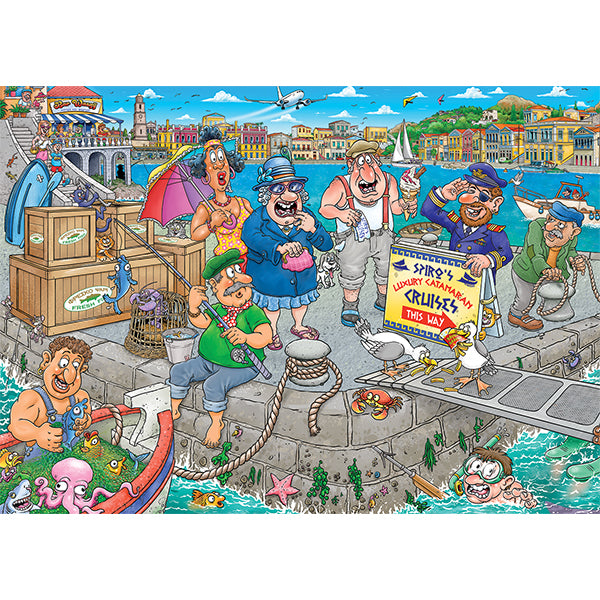 JUMBO, Wasgij Original #47, Boating Bedlam! 1000 pcs