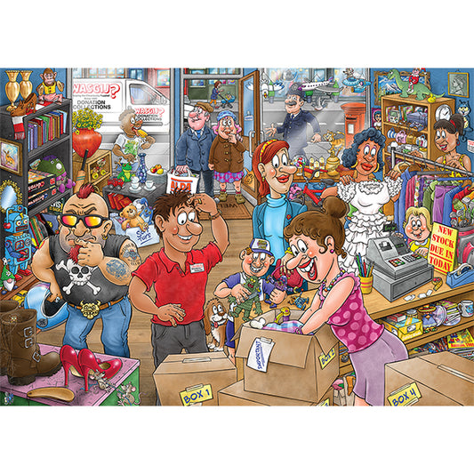 JUMBO Wasgij Mystery 29, Donation Debacle 1000pcs