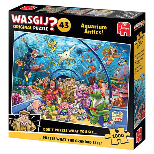 JUMBO, Wasgij Original 43, Aquarium Antics! 1000 pcs