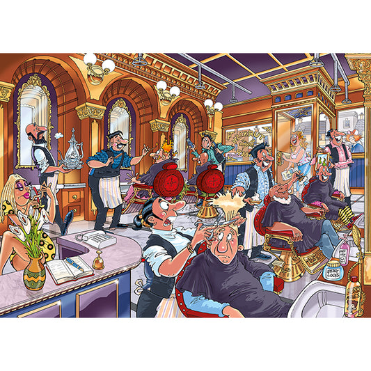 JUMBO Wasgij Mystery 27, A Close Shave! 1000pcs