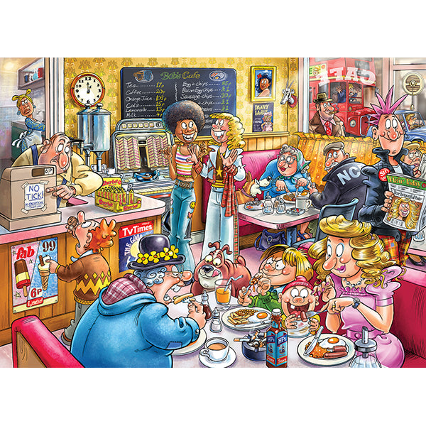 JUMBO Wasgij Destiny 27, Café to Latte! 1000pcs