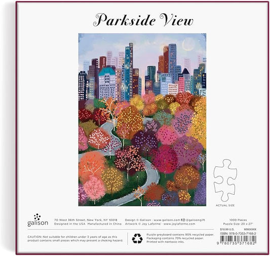 GALISON Parkside View 1000 Pc Puzzle In a Square Box