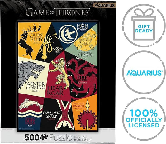 AQUARIUS Game of Thrones Motto Puzzle (500 Piece Jigsaw Puzzle)