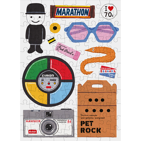 HAPPLIY In the 70s - 99 Piece Mini Jigsaw Puzzle