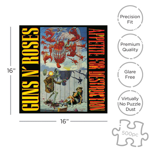 ROCK SAWS Guns N’ Roses Appetite For Destruction 1 (500 Piece Jigsaw Puzzle)