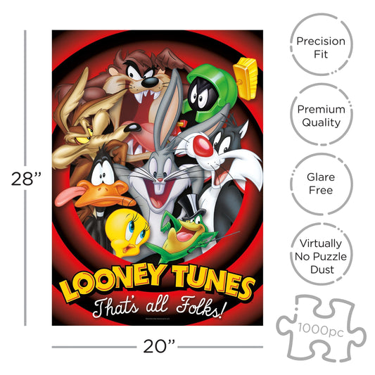 AQUARIUS Looney Tunes 1000 Piece Jigsaw Puzzle