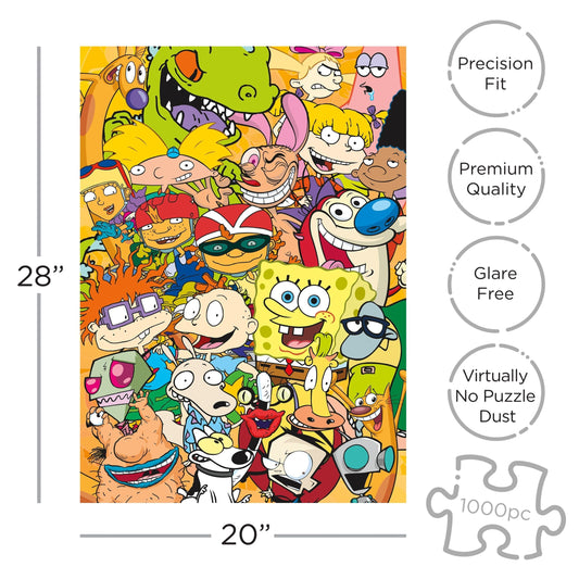 AQUARIUS Nickelodeon Cast 1000 Piece Jigsaw Puzzle
